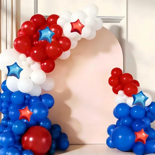 Vista 13 de Decoraciones de fiesta de regreso a clases, kit de arco de guirnalda de globos arcoíris con globos de aluminio de manzana para graduación, primer