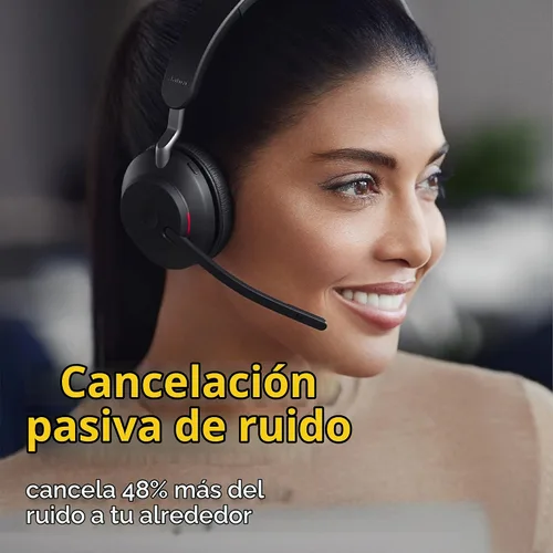 Vista 2 de Jabra - audífonos Evolve2 65 Link380c UC con una sola salida de audio