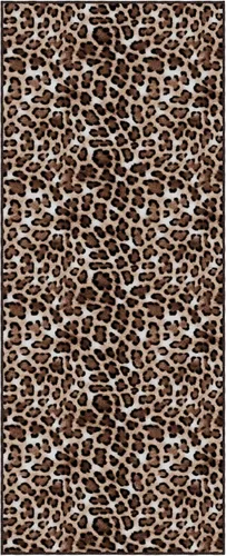 Vista 6 de Ottomanson Alfombra de pasillo lavable con estampado de guepardo 2x6