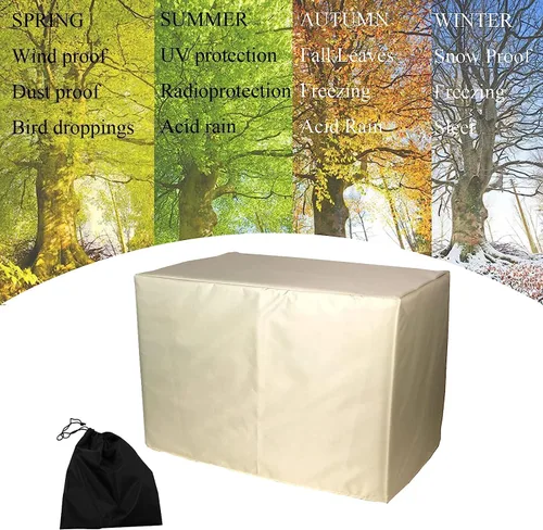Vista 2 de Juego de fundas para muebles de jardín, fundas impermeables para muebles de patio, fundas para muebles de jardín, impermeables, rectangulares