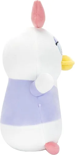 Vista 3 de Squishmallows HugMees de pato Daisy de Disney original de 10 pulgadas – Peluche oficial ultrasuave de Jazwares (tamaño mediano)