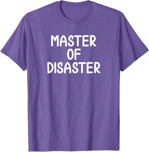 Vista 9 de Camiseta divertida con texto en inglés "Master Of Disaster