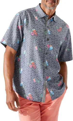 Vista 2 de Tommy Bahama Camisa de campamento Coconut Point Tiki Cocktails