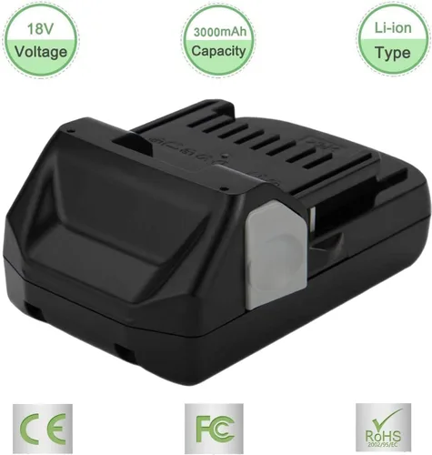 Vista 3 de 3.0Ah 18V Batería para Hitachi BSL1815X BSL1815S BSL1830 BSL1830C 330139 330557 339782 Batería de Reemplazo Estilo Deslizante
