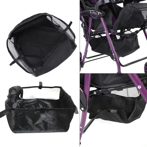 Vista 8 de Cesta para cochecito, cesta inferior para cochecito, bolsa organizadora para cochecito de bebé