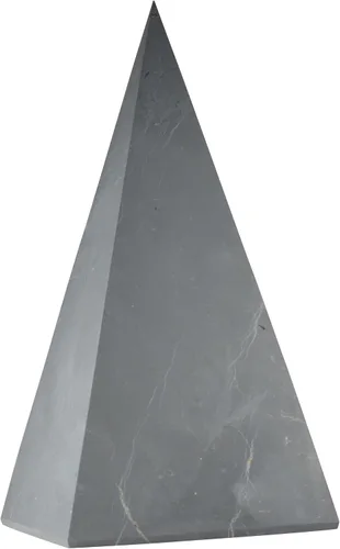 Vista 14 de Shungite World Auténtica pirámide de shungita alta pulida de 1.18 pulgadas / 1.18 pulgadas, cristal curativo natural de chakras, pirámide negra
