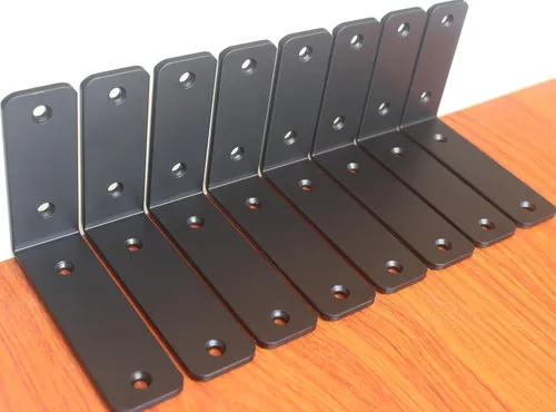 Vista 35 de Paquete de 2 soportes de estante en L de 6 pulgadas de largo x 4 pulgadas de alto x 1.5 pulgadas de ancho, 5 mm de grosor, soportes de estante