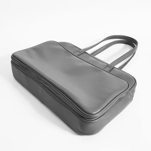 Vista 7 de Bolsa de mano para computadora portátil de 14 pulgadas para hombres y mujeres, maletín de negocios, oficina, viajes, trabajo, bolsa de transporte