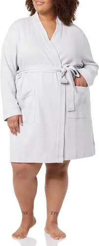 Vista 22 de Amazon Essentials Bata ligera de punto gofre de longitud media para mujer (disponible en tallas extragrandes)