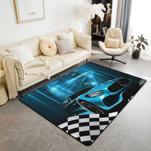 Vista 31 de Erosebridal Alfombra de motocross de 3 x 5 pies para mesita de noche, alfombra de motociclista para niños, adolescentes, motocicleta, deportes