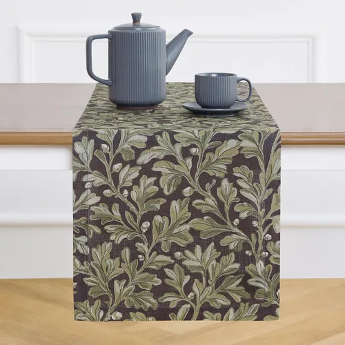 Vista 10 de Solino Home Camino de mesa con estampado floral rosa de 36 pulgadas, camino de mesa de lino 100% puro de 14 x 36 pulgadas para primavera, verano