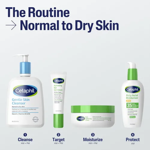 Vista 5 de Cetaphil - Gel hidratante para ojos con ácido hialurónico, 0.5 onzas líquidas, ilumina y suaviza debajo de los ojos, hidratación de 24 horas