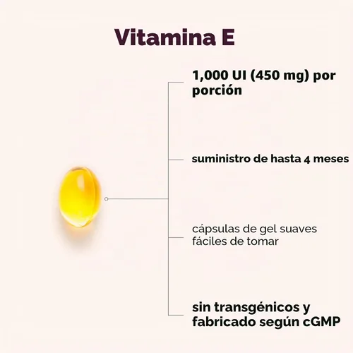 Vista 3 de Cápsulas blandas de vitamina E, 1200 IU, 240 unidades, promueve la piel, antioxidante e inmune, píldoras líquidas de aceite de vitamina E premium
