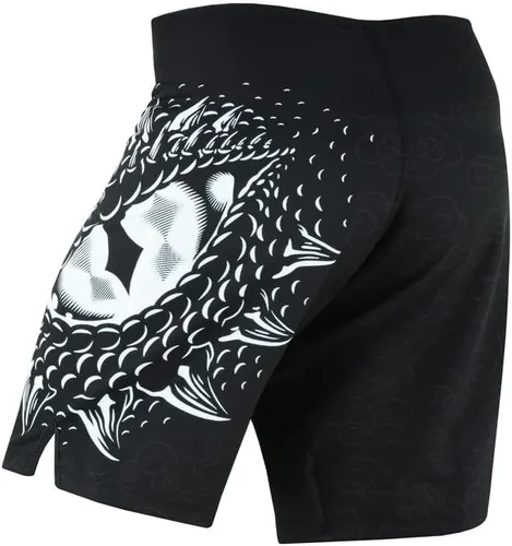 Vista 8 de MS9 Pantalones cortos de artes marciales mixtas para hombres, Grappling Kick Boxing BJJ Boxing