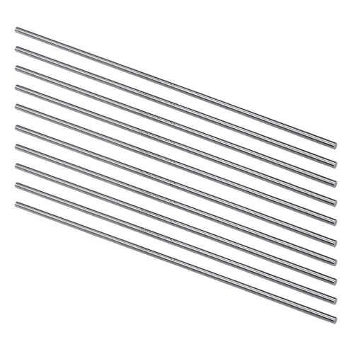 Vista 10 de uxcell 10 Uds Ronda Acero Rod 0.1 in HSS Torno Bar Stock 7.874 in Eje Largo
