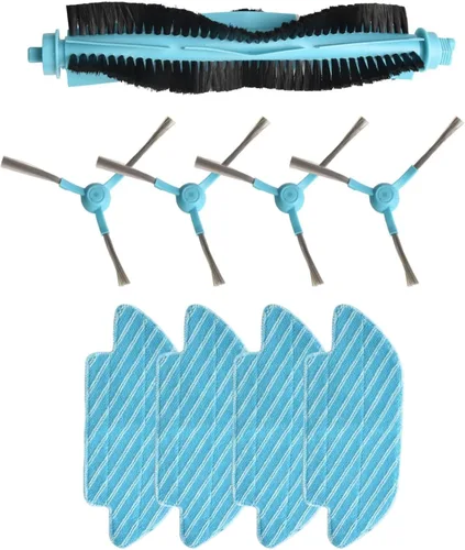 Vista 4 de RichVibe Kit de piezas para Shellbot para robot aspirador Sl60, incluye cepillo de rodillo principal, cepillos laterales y almohadillas