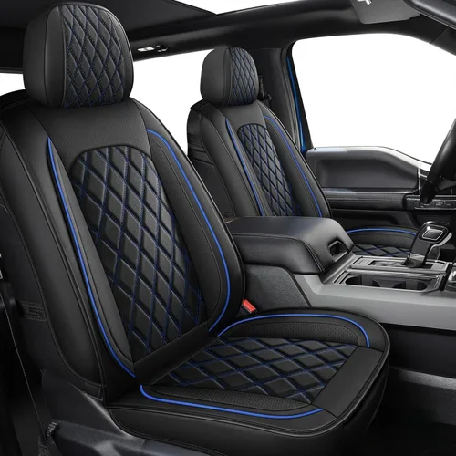 Vista 10 de MIROZO 2 piezas de fundas para asientos delanteros para Dodge Ram, cubierta impermeable para asiento de camión compatible con RAM 1500 2500 3500
