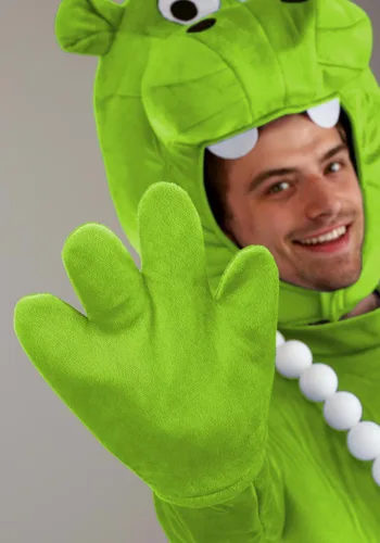Vista 7 de Disfraz de Hipopótamo Verde de Hungry Hungry Hippos para Adultos Multicolor