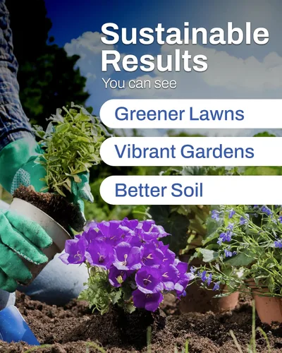 Vista 7 de EarthWorks for Home Sea3 - Acondicionador de suelo Fertilizante líquido orgánico con ácidos húmicos, algas y melaza para céspedes más saludables
