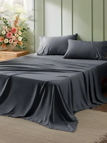 Vista 49 de Bedsure Juego de sábanas para cama individual - 3 piezas de sábanas suaves para cama individual - Transpirables y refrescantes - Calidad hotelera
