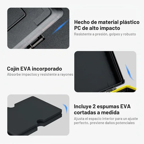 Vista 3 de JJC - Caja de disco duro externo de 3,5 pulgadas, caja de almacenamiento