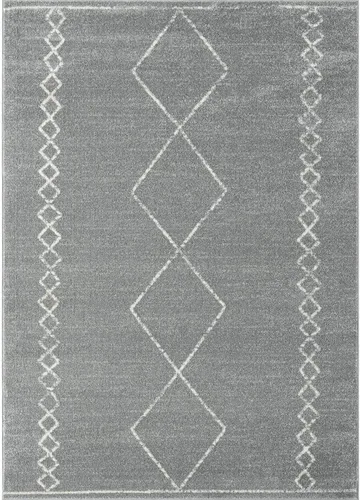 Vista 9 de LUXE WEAVERS - Alfombra geométrica marroquí estilo boho, color gris, tamaño 8 x 10, Daphnes 2735