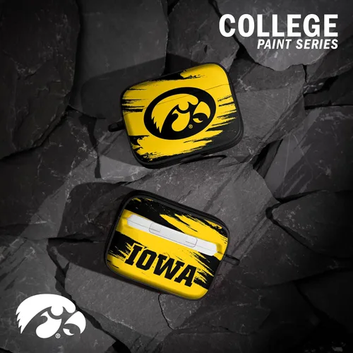 Vista 2 de Affinity Bands Iowa Hawkeyes HDX - Funda compatible con Apple AirPods Pro 1 y 2 (rayas de pintura)