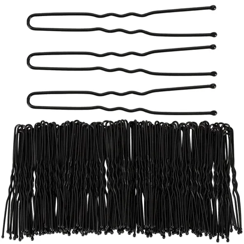 Vista 15 de 300 horquillas para el cabello, 2 pulgadas, color negro, para mujeres, mujeres, niñas, niños, agarre de pelo de onda invisible, pasador