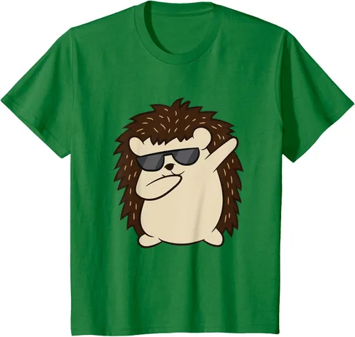 Vista 48 de Dabbing Hedgehog Funny Hedgehog Camiseta S