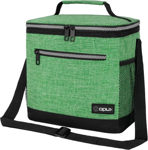Vista 23 de opux Lonchera térmica para hombres y mujeres, bolsa de almuerzo para el trabajo y la escuela, a prueba de fugas, hielera suave tipo tote
