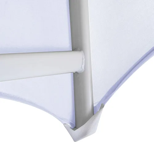 Vista 6 de Funda plegable de elastano para sillas, protectores elásticos para sillas para eventos de bodas y fiestas (1, blanco)
