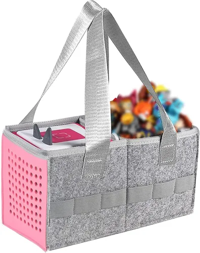 Vista 9 de Bolsa de Transporte para Toniebox Reproductor de Audio Juego de Iniciación, Estuche Organizador de Felpa para Almacenamiento del Juego de Iniciación