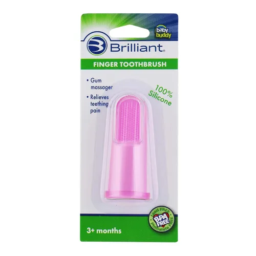 Vista 12 de Baby Buddy cepillo de dientes dedo de silicona, Total 1, Transparente