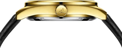 Vista 5 de SOLLEN Relojes dorados para hombre, reloj automático de cuerda automática, 3 ATM, resistente al agua, con movimiento original, 1.614 in, funda