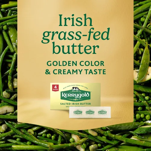 Vista 4 de Kerrygold Barras de Mantequilla Pura Irlandesa Alimentada con Hierba con Sal, 16 OZ