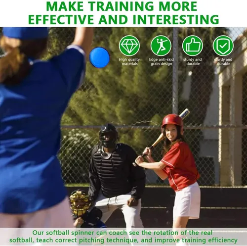 Vista 2 de Mogseek Softball Spinner Fastpitch, 12Inches Softball Training Equipment for Pitcher Overhand Thrower Training Aid Equipment for Sports Practice