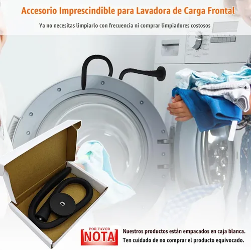 Vista 7 de Soporte y tope para puerta de lavadora de carga frontal, soporte de puerta de lavadora removible con base magnética de 43mm, tope flexible