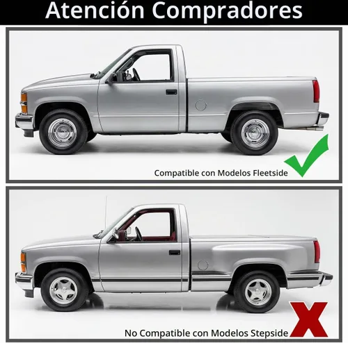Vista 2 de Spec-D Tuning 4 guardabarros delanteros y traseros estilo fábrica compatibles con Chevy Silverado 1500 LT LTZ WT LS Fleetside 78.7" 97.6" 2007-2013
