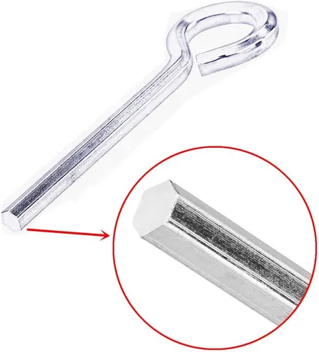 Vista 3 de Llave hexagonal estándar de 1/8 pulgadas con bucle completo, llave Allen para puerta para dispositivos de salida de pánico, metal sólido – 12