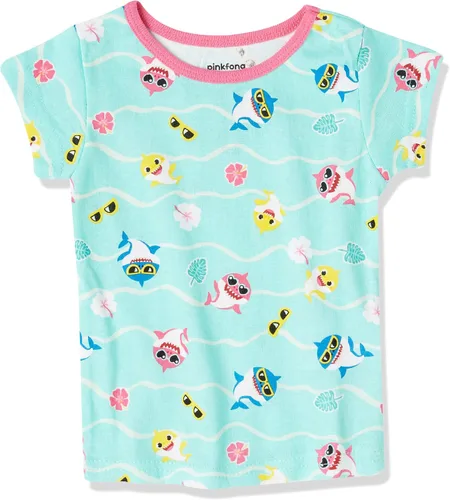 Vista 4 de Nickelodeon unisex-child Paw Patrol Baby Shark Blue's Clues & You 4-piece Snug-fit Cotton Pajama Set, Soft & Cute for Kids