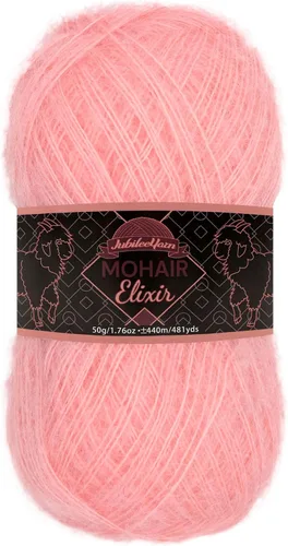 Vista 48 de JubileeYarn Mohair Elixir Yarn - 50g/Skein Baby Wool Blend - Cosmopolitan - 1 Skein