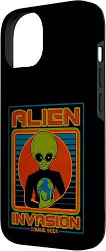 Vista 5 de Funda para iPhone 13 Pro Max Alien Invasion 1984 Tech Noir Distopía