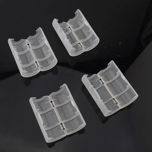 Vista 3 de Convertidor de batería de tamaño AA a C, cajas de batería de la caja del soporte del adaptador de batería de 4pcs
