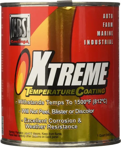 Vista 28 de KBS Coatings - Recubrimiento de temperatura Xtreme, color negro azabache , Acero inoxidable