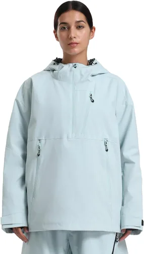Vista 13 de GSOU SNOW Women's Snowboard Jacket Baggy Ski Jackets Waterproof Snow Hooded Coat Windproof Mountain Winter Outdoor Sports