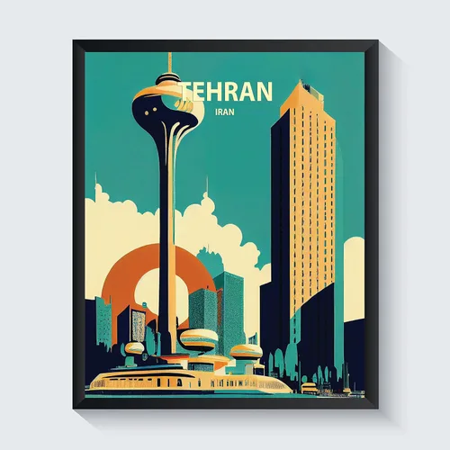 Vista 12 de Lahore - Póster impreso artístico, decoración de pintura de pared de Pakistán, arte de Oriente Medio, arte para decoración del hogar, obra de arte