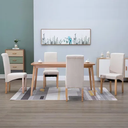 Vista 23 de Dining Chair Set of 2 Black Fabric, Ergonomic Wood Frame, Modern Kitchen Dining Room Chairs for Living Space