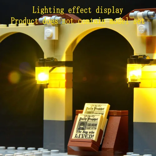 Vista 8 de GEAMENT Kit de luz LED compatible con Lego Hogwarts Express - Juego de iluminación para modelo de construcción 75955 (juego de modelos no incluidos)