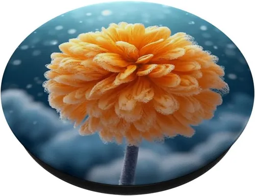 Vista 2 de Marigold Blossom Frozen PopSockets Adhesive PopGrip