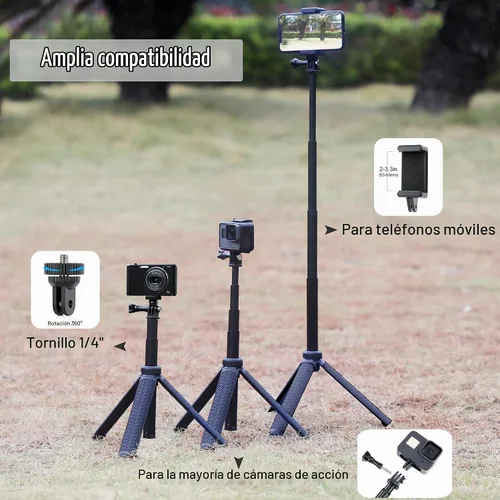 Vista 6 de GEPULY Palillo subacuático de aluminio del selfie del trípode impermeable 71 cm